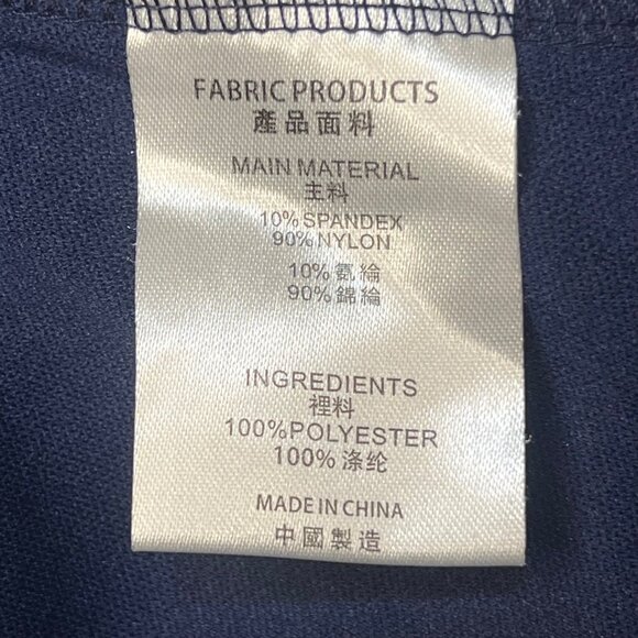 Missmay Navy Blue Lace Long Sleeve Cocktail Dress L Women Elegant Fit Homecoming - Picture 16 of 16